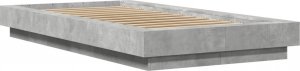 vidaXL vidaXL Rama łóżka z LED, szarość betonu, 90x200 cm 2