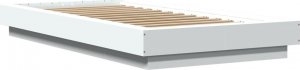 vidaXL vidaXL Rama łóżka z LED, biała, 90x200 cm, materiał drewnopochodny 2