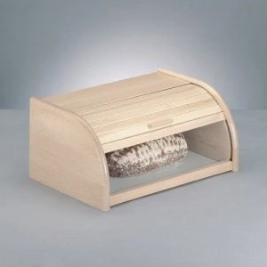 Chlebak Zeller Drewniany chlebak, pojemnik na pieczywo, 40x28x18cm, ZELLER 4