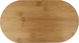 Chlebak kontrast Duży chlebak pojemnik na pieczywo z deską stal+bambus 33,5x19x15 cm czarny 6