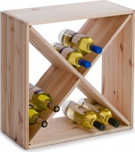 Zeller Drewniany stojak na wino, 24 butelek, ZELLER 1