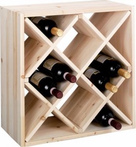 Zeller Drewniany stojak na wino, 12 butelek, ZELLER 5
