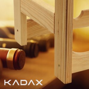 Kadax KADAX Stojak Regał Na Wino 20 Butelek Drewniany 5