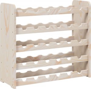 vidaXL vidaXL Stojak na wino, 67,5x25x60 cm, lite drewno sosnowe 2