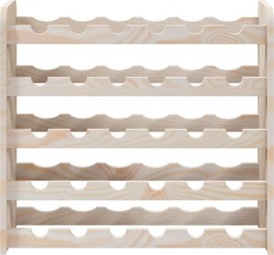 vidaXL vidaXL Stojak na wino, 67,5x25x60 cm, lite drewno sosnowe 5