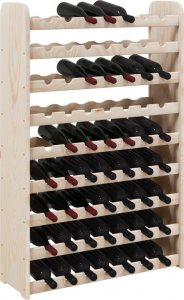 vidaXL Stojak na wino, 72,5x25x111,5 cm, lite drewno sosnowe 4