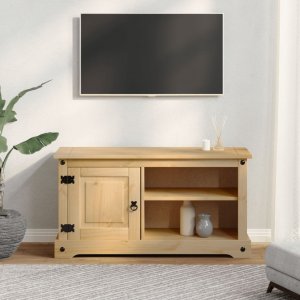 vidaXL Szafka pod TV Corona, 100x37x52 cm, lite drewno sosnowe 3