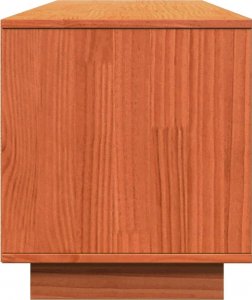 vidaXL Szafka RTV, woskowy brąz, 140x35x40 cm, lite drewno sosnowe 7