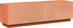 vidaXL Szafka RTV, woskowy brąz, 140x35x40 cm, lite drewno sosnowe 8