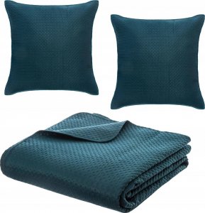 Atmosphera Narzuta na łóżko DOLCE 240 x 260 cm, 2 poszewki, kolor morski 3