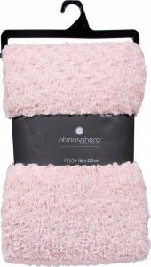 Atmosphera Narzuta na łóżko BOUCLEE, 180 x 230 cm, kolor różowy 4