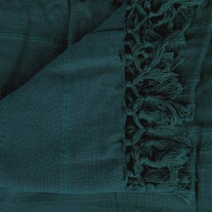 Atmosphera Narzuta z frędzlami PEACOCK, 160 x 220 cm, zielona 2