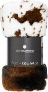 Atmosphera Narzuta na łóżko, pled dekoracyjny z motywem krowy, 130 x 160 cm 3