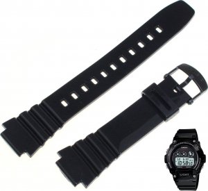 Casio Pasek do zegarka Casio W-214HC czarny lakierowany 10409322 1