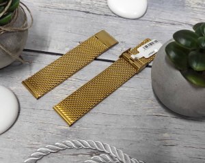 Lavvu Bransoleta stalowa do zegarka 20 mm Lavvu LPSNG20 złota 2
