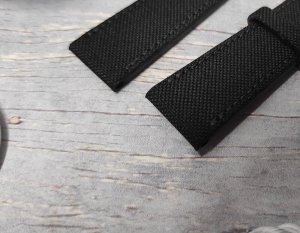 Lavvu Skórzano-materiałowy pasek do zegarka 20 mm Lavvu LSABB20 skóra licowa 2