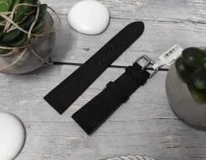 Lavvu Skórzano-materiałowy pasek do zegarka 20 mm Lavvu LSABB20 skóra licowa 3