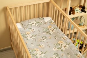 Sensillo KOMPLET VELVET DO ŁÓŻECZKA LILIA SZARY 5