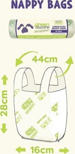 GreenAware GreenAware, Kompostowalne worki na pieluszki, 30szt. 2