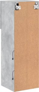 vidaXL Szafki TV, z LED, 2 szt., szarość betonu, 30,5x30x90 cm 11