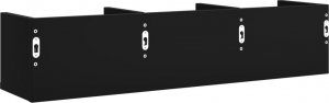 vidaXL Szafki wiszące, 2 szt., czarne, 75x18x16,5 cm 8