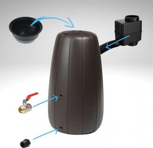 Triton Zbiornik na deszczówkę Gaja 200l Beczka na wodę 6