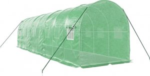 vidaXL Szklarnia ze stalową ramą, zielona, 16 m, 8x2x2 m 6