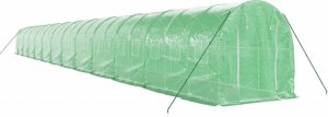 vidaXL Szklarnia ze stalową ramą, zielona, 48 m, 24x2x2 m 6