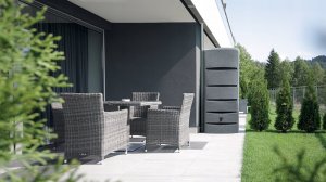 Prosperplast ZBIORNIK POJEMNIK NA WODĘ DESZCZÓWKĘ TOWER 260L GRYS GRANITOWY 3