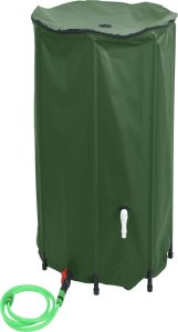 vidaXL Zbiornik na wodę, z kranikiem, składany, 380 L, PVC 2