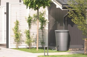 Prosperplast ZBIORNIK POJEMNIK NA WODĘ DESZCZÓWKĘ SMOOTH 160L SMOOTH GRAY 2