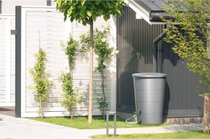 Prosperplast Zbiornik na deszczówkę Smooth 200L (antracytowy) + kranik 2