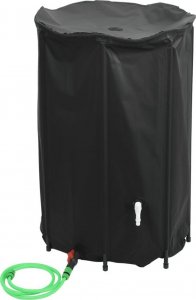 vidaXL Zbiornik na wodę deszczową, z kranikiem, składany, 1000 L, PVC 2