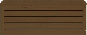Skrzynia ogrodowa vidaXL Skrzynia do przechowywania, brązowa 89x36,5x33 cm, lita sosna 6