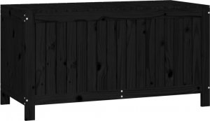 Skrzynia ogrodowa vidaXL vidaXL Skrzynia ogrodowa, czarna, 121x55x64 cm, lite drewno sosnowe 5