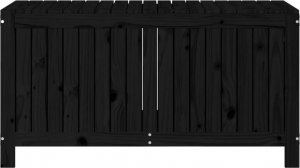 Skrzynia ogrodowa vidaXL vidaXL Skrzynia ogrodowa, czarna, 121x55x64 cm, lite drewno sosnowe 6