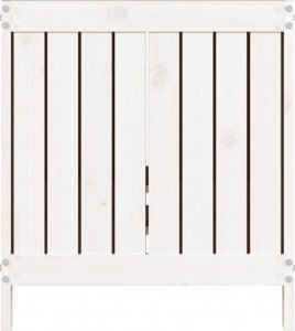 Skrzynia ogrodowa vidaXL vidaXL Skrzynia ogrodowa, biała, 121x55x64 cm, lite drewno sosnowe 7