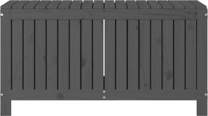 Skrzynia ogrodowa vidaXL vidaXL Skrzynia ogrodowa, szara, 115x49x60 cm, lite drewno sosnowe 6