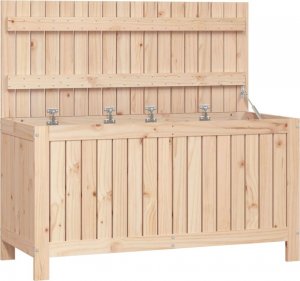 Skrzynia ogrodowa vidaXL vidaXL Skrzynia ogrodowa, 115x49x60 cm, lite drewno sosnowe 2