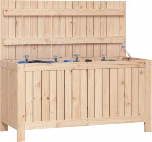 Skrzynia ogrodowa vidaXL vidaXL Skrzynia ogrodowa, 115x49x60 cm, lite drewno sosnowe 4