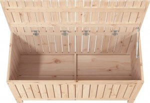 Skrzynia ogrodowa vidaXL vidaXL Skrzynia ogrodowa, 115x49x60 cm, lite drewno sosnowe 8