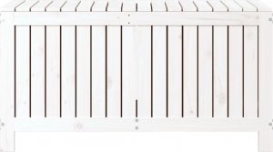 Skrzynia ogrodowa vidaXL vidaXL Skrzynia ogrodowa, biała, 115x49x60 cm, lite drewno sosnowe 6