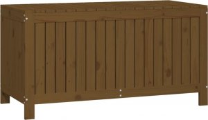 Skrzynia ogrodowa vidaXL Skrzynia ogrodowa, miodowy brąz, 121x55x64 cm, drewno sosnowe 5