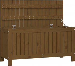 Skrzynia ogrodowa vidaXL Skrzynia ogrodowa, miodowy brąz, 108x42,5x54 cm, drewno sosnowe 2