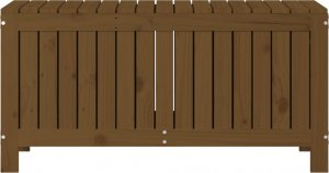 Skrzynia ogrodowa vidaXL Skrzynia ogrodowa, miodowy brąz, 108x42,5x54 cm, drewno sosnowe 6