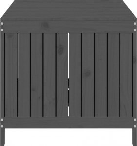 Skrzynia ogrodowa vidaXL Skrzynia ogrodowa, szara, 147x68x64 cm, lite drewno sosnowe 7