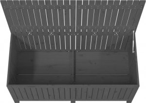Skrzynia ogrodowa vidaXL Skrzynia ogrodowa, szara, 147x68x64 cm, lite drewno sosnowe 8