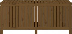 Skrzynia ogrodowa vidaXL Skrzynia ogrodowa, miodowy brąz, 147x68x64 cm, drewno sosnowe 6
