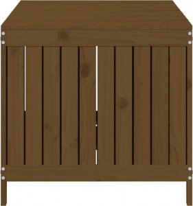 Skrzynia ogrodowa vidaXL Skrzynia ogrodowa, miodowy brąz, 147x68x64 cm, drewno sosnowe 7