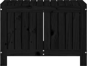 Skrzynia ogrodowa vidaXL Skrzynia ogrodowa, czarna, 76x42,5x54 cm, sosnowa 6